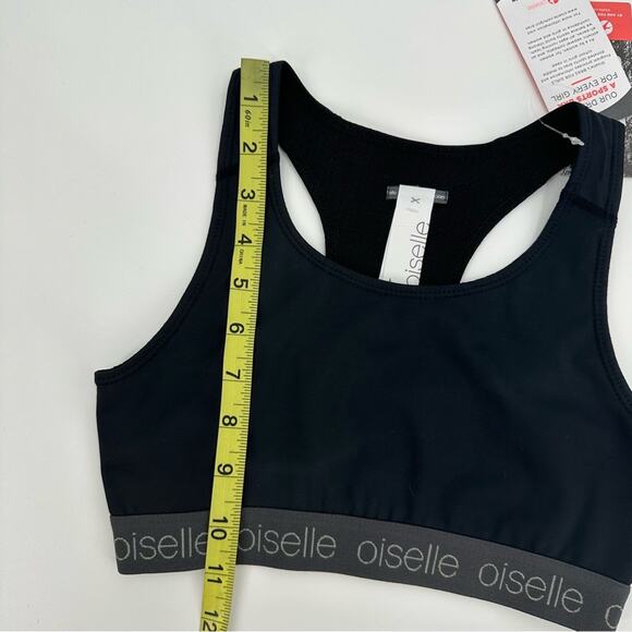 Oiselle Get Sporty Bra in black Size XS - Picture 7 of 7